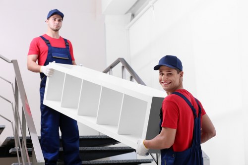 Professional removals team planning a move in Pentonville