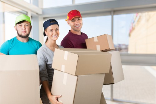 Packing boxes and furniture for removals in Pentonville