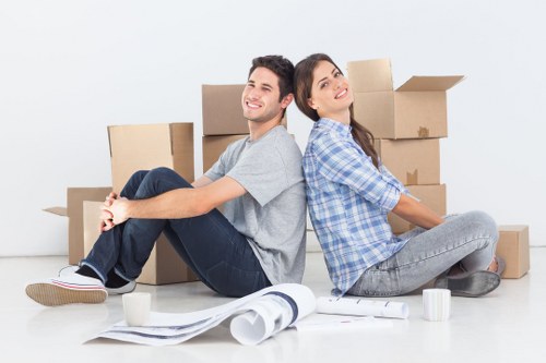 Packing boxes for short-term storage in Pentonville