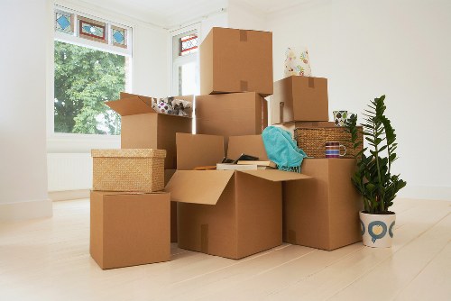 Packed household items ready for a Pentonville relocation