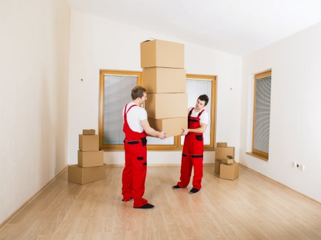 Packed moving boxes prepared for a Pentonville relocation